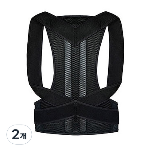 TCR 바른자세 밴드 블랙 XS, 2개