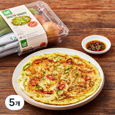 프레시밀 애호박 양파전 밀키트 2~3인분, 555g, 5개