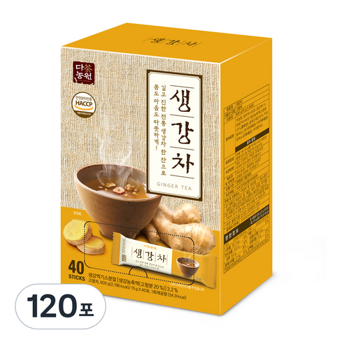 다농원 생강차, 15g, 40개입, 3개