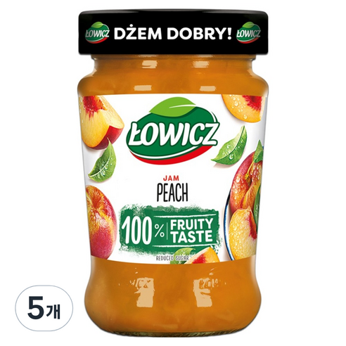 워비츠 복숭아잼, 280g, 5개