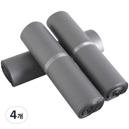 가팡 택배 비닐봉투 폴리백 실버 D HDPE 0.08 200p, 4개