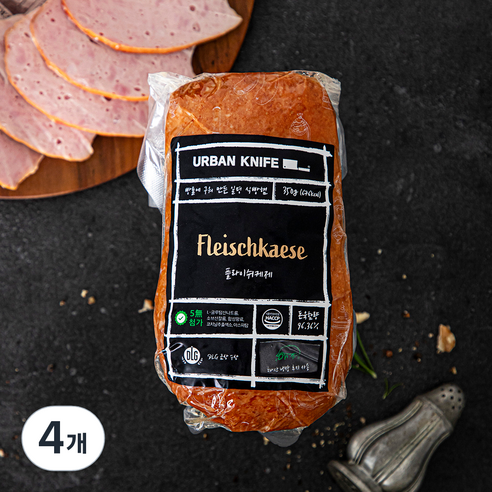어반나이프 플라이쉬케제 햄, 350g, 4개