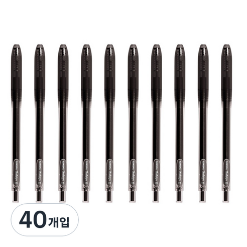 제브라 볼사인 젤잉크펜 0.4mm, 49 블랙, 40개입