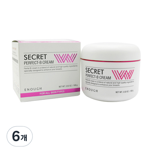 이너프 시크릿 위드 퍼펙트 비 마사지 크림, 100g, 6개