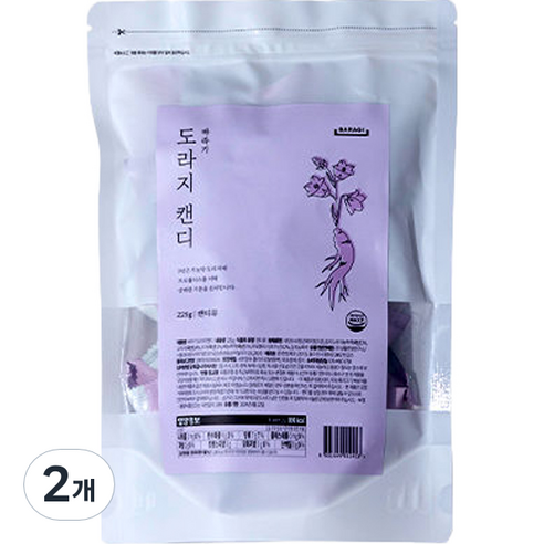 바라기 도라지 캔디 50p, 225g, 2개