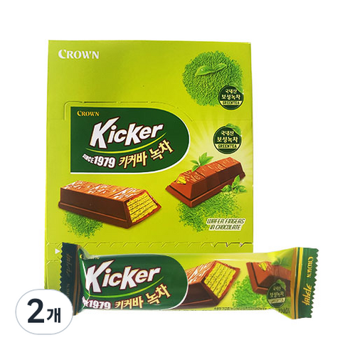 크라운 키커바 녹차 스니커즈, 450g, 2개