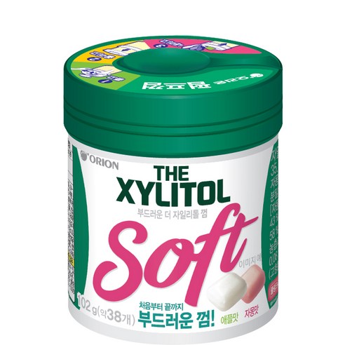 오리온 부드러운 더 자일리톨껌, 102g, 1개