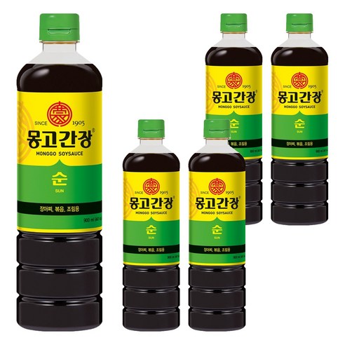 몽고간장 순간장, 900ml, 5개