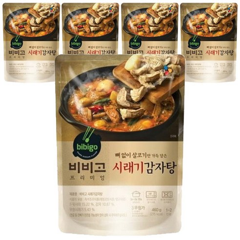 비비고 시래기감자탕, 460g, 5개