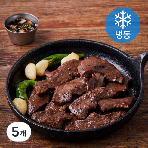곱창파는청년들 한우염통 (냉동), 5개, 350g