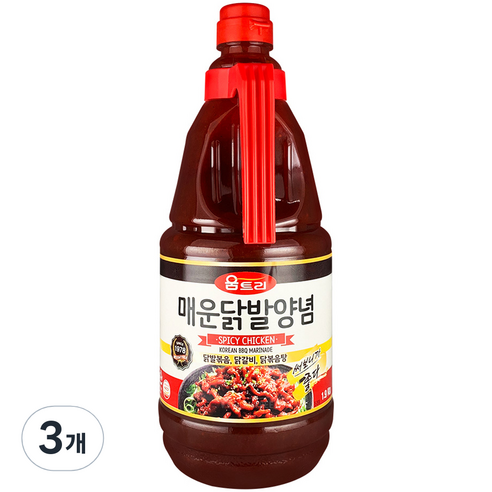 움트리 매운 닭발 양념, 1.9kg, 3개