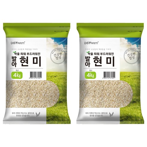 건강한밥상 발아현미, 4kg, 2개