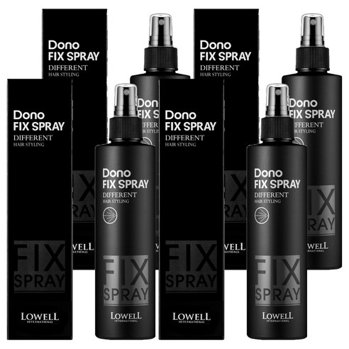 로웰도노 픽스 헤어스프레이, 4개, 250ml