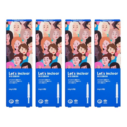 인클리어 렛츠 여성청결제, 6.8g, 4개