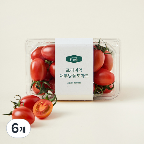 프리미엄 대추방울 토마토, 400g, 6개