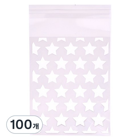 올하이 포카 포장 용품 스타 포토카드 스티커 슬리브 포장봉투 8 x 13 cm, 100개, 스타화이트