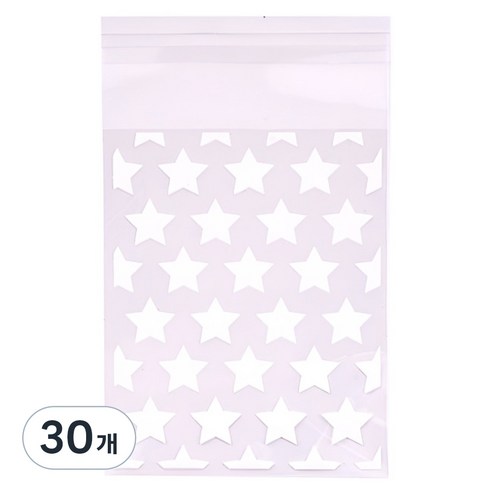올하이 포카 포장 용품 스타 포토카드 스티커 슬리브 포장봉투 8 x 13 cm, 30개, 스타화이트