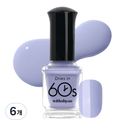 위드샨 60초 매니큐어 9ml, M135 브리즈, 6개