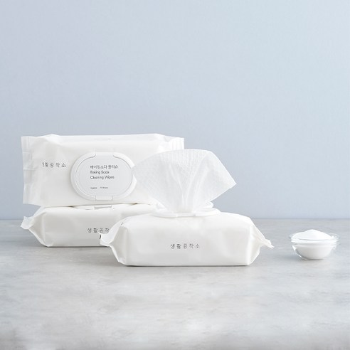 생활공작소 베이킹소다 행주 물티슈: 모든 가정에 필수적인 편리하고 저렴한 클렌징 솔루션