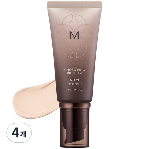 미샤 M 초보양 비비크림 SPF30 PA++, 21호 화사한베이지, 50ml, 4개