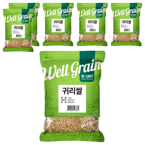 웰그레인 귀리쌀, 1kg, 6개