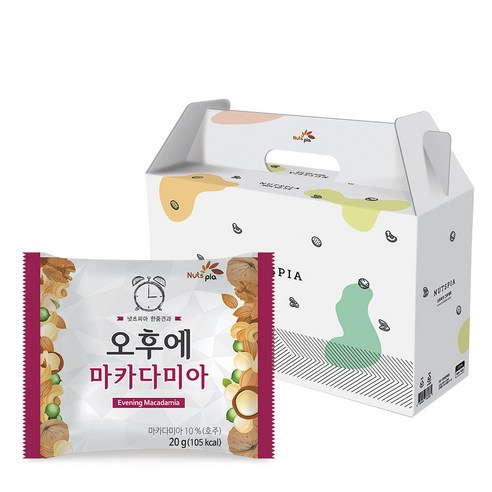 넛츠피아 오후에 마카다미아 하루견과, 1kg, 1개