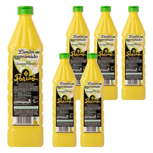 파라스 착즙 레몬 주스, 1L, 6개