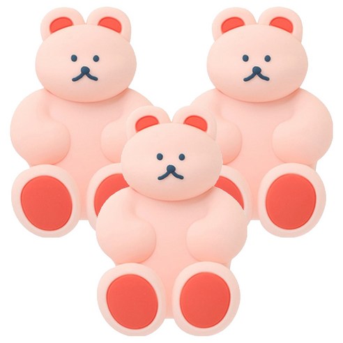 도낫도낫 실리콘 칫솔걸이, 베리, 3개