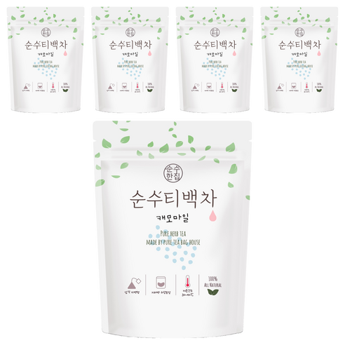 순수한집 캐모마일 삼각티백, 1g, 50개입, 5개