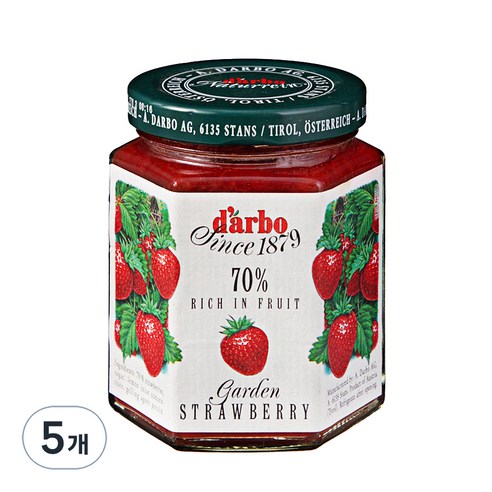 다보 다보딸기잼, 200g, 5개