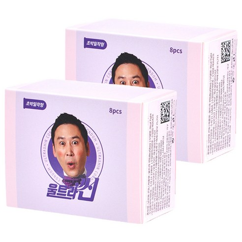 신동엽 울트라씬 컴팩트에디션 무꼭지밀착형 콘돔, 8개입, 2개