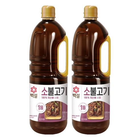 백설 소불고기양념, 2.05kg, 2개
