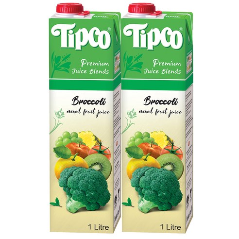 팁코 브로콜리 혼합주스, 1L, 2개