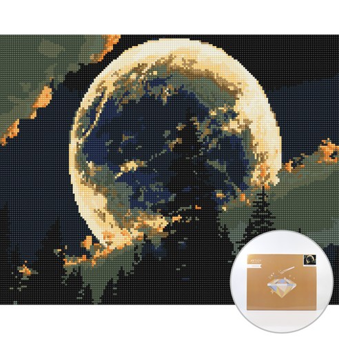 아트조이 DIY 보석 십자수 캔버스형 50 x 40 cm, 달 밝은 밤, 1세트 Best Top5 아트조이 DIY 보석 십자수 캔버스형 50 x 40 cm, 달 밝은 밤, 1세트 Best Top5