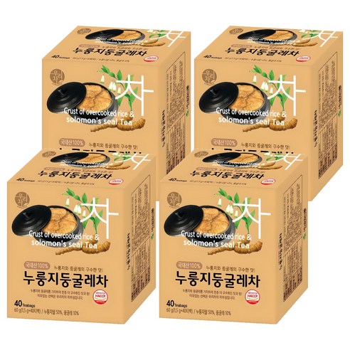 우리차 누룽지 둥굴레차, 1.5g, 40개입, 4개