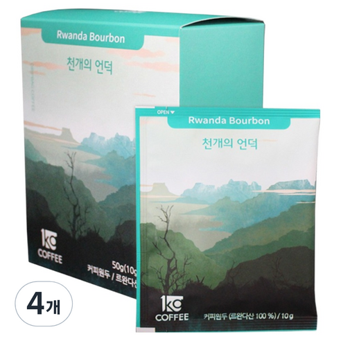 일킬로커피 천개의 언덕 드립백 커피, 10g, 5개입, 4개