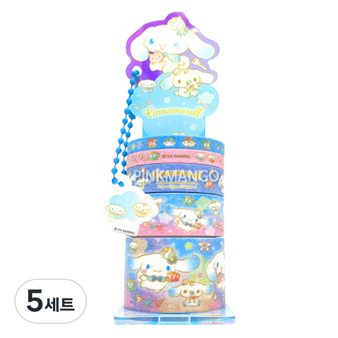 PINKMANGO 산리오 캐릭터 마테 홀더세트, 랜덤발송, 5세트