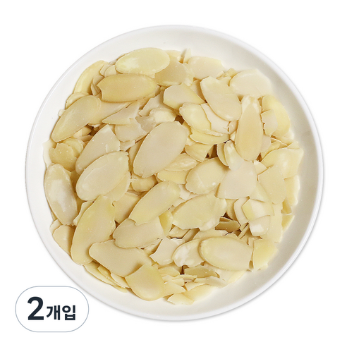 웰넛 자연두레 백아몬드 슬라이스, 1kg, 2개입