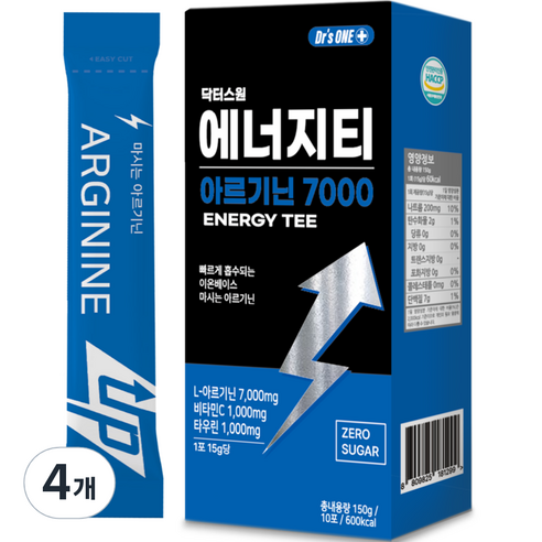 닥터스원 에너지티 아르기닌 7000, 150g, 4개