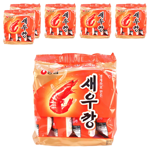 농심 새우깡, 120g, 6개
