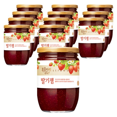 복음자리 딸기잼, 500g, 12개