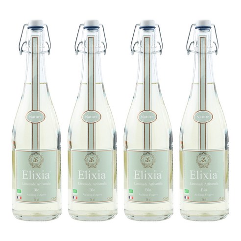 엘릭시아 유기농 레몬에이드 탄산음료 750ml, 4개