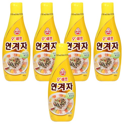 오뚜기 오쉐프 연겨자, 480g, 5개