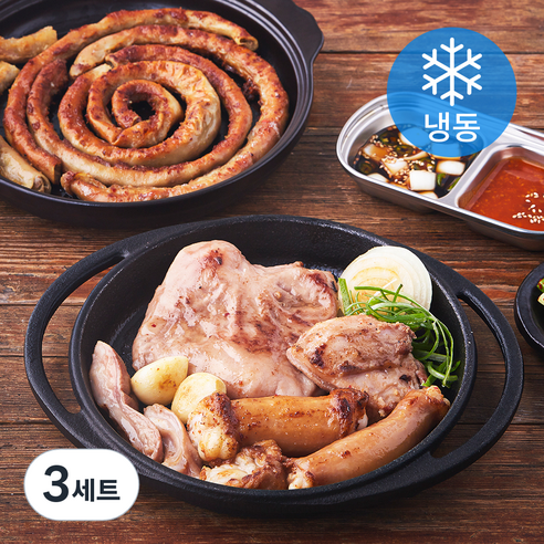 미식로 소곱창 모둠구이 450g + 소스 50g x 2p 세트 (냉동), 3세트