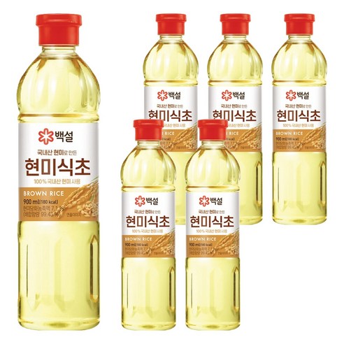 국내산 현미식초, 900ml, 6개