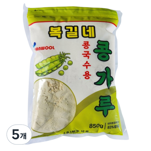 복길네 콩국수용 콩가루, 850g, 5개