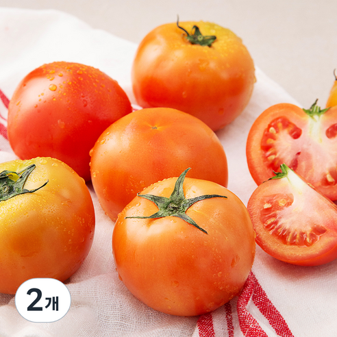 용산과일나라 완숙토마토, 1.2kg, 2개