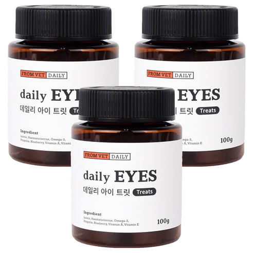 프롬벳 강아지 데일리 영양제, 3개, 눈물개선/눈건강, 60정