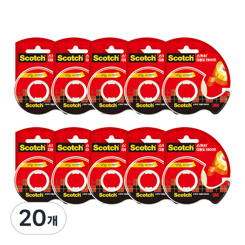 스카치 다용도 셀로판 테이프 디스펜서 12mm x 30m #523, 20개