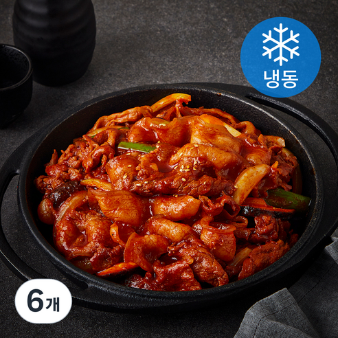 삼다돈 제주흑돼지 고추장 양념 불고기 (냉동), 300g, 6개